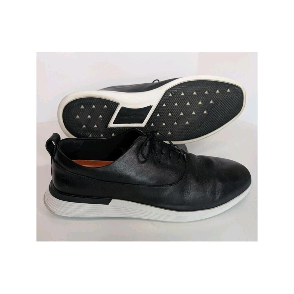 Wolf & Shepherd Crossover Derby Black Leather Oxford Men US 12 J0553 EUC